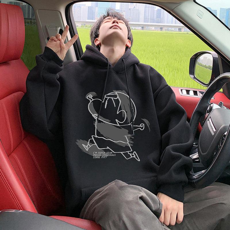 Herren Cartoon Oversize Hoodie - 2025 Herbst/Winter Lässige Streetwear Jacke