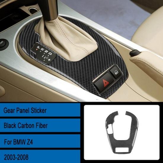 For BMW Z4 E85 2003-2008 Carbon Fiber Interior Automatic Gear Shift Cover Trim