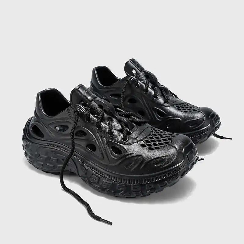 Fashion High Sole Rubber Sole Men Sneakers Size 46 Tennis Saddle Shoes Summer Men's Summer Sports Functional Stylish Funky