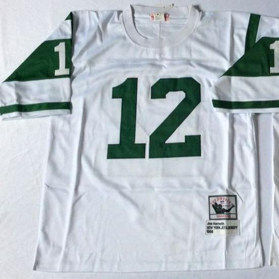 Men's New York Jets Retro American Football Jersey #12 Sportswear Training Uniform