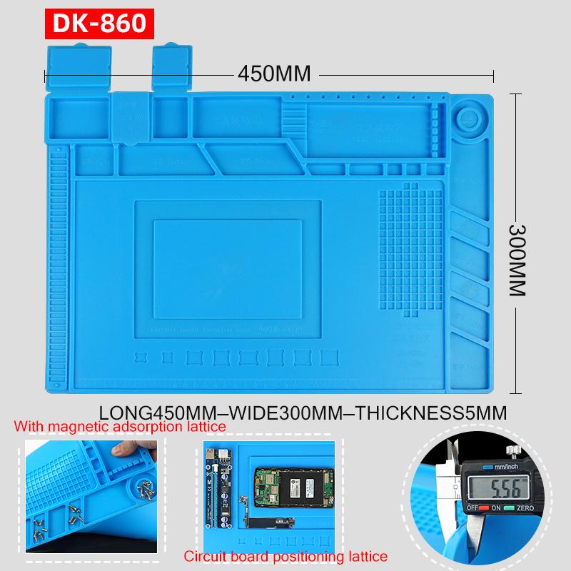 Mobile Phone Computer Repair Work Table Mat Multifunctional Magnetic High Temperature Heat Insulation Silicone Mat