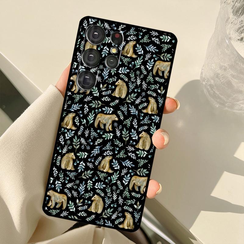 Tigers Leopards Tropical Leaves For Samsung Galaxy S21 S22 Ultra Note 20 S8 S9 S10 Plus Note 10 Plus S20 FE Phone Cover