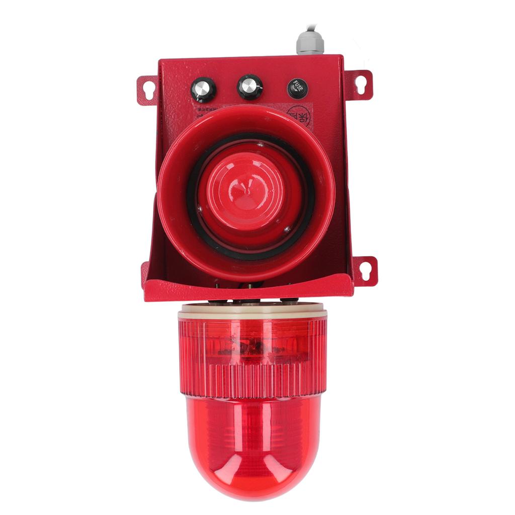 Industrielle Sirene 40W 130dB Hohe Dezibel Starke Helligkeit IP65 Wasserdicht LED Stroboskop Hupe Alarm