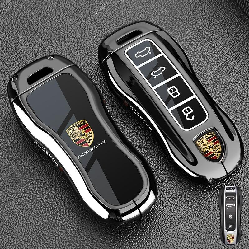 Zinc Alloy Car Key Case Fob Cover Protector Shell for Porsche Panamera Carman Macan Bobst Cayenne 911 970 981 991 996 92A 2017