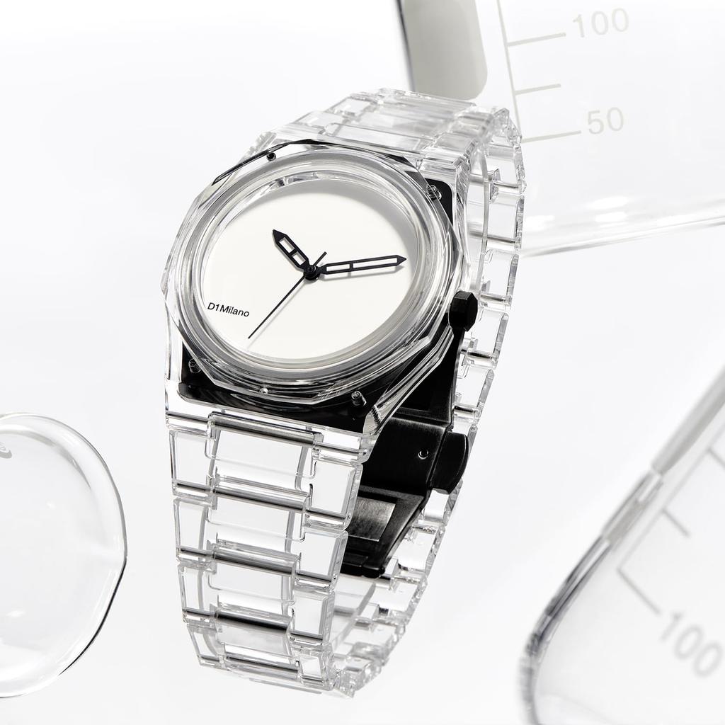 Authorized Distributor [D1 MILANO] D1 Milano Men's and Women's Watch NYBJ01 Nylon EXP White 39mm