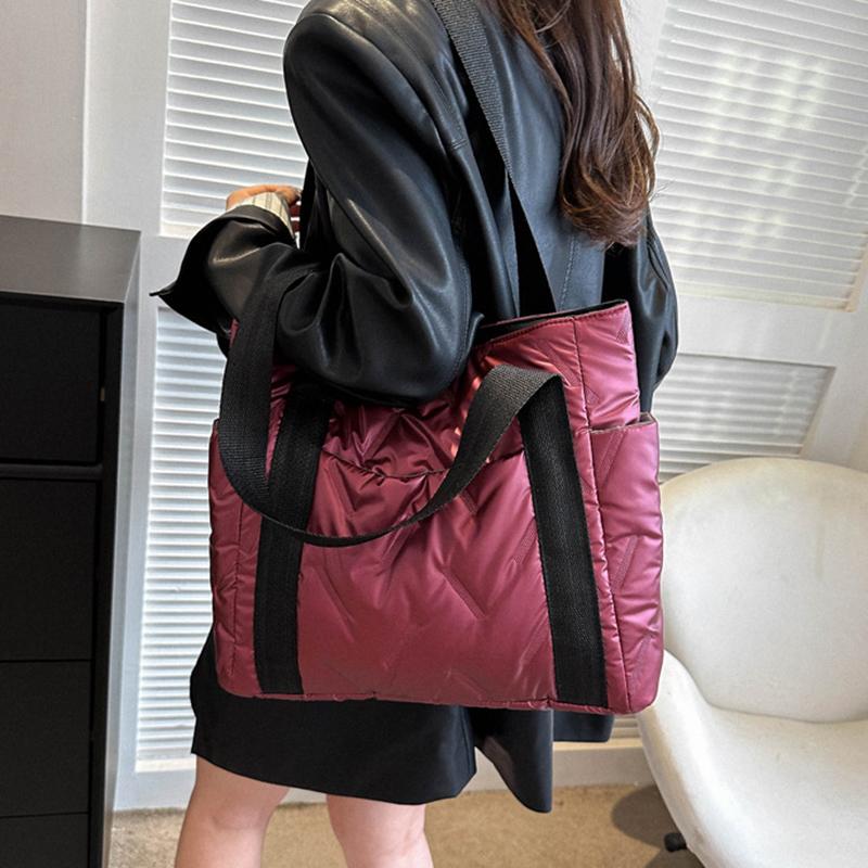 Handbags Women Soft Quilted Space Cotton Shoulder Bag Ladies Crossbody Bags Bolso Couple Bag Tote Bags
