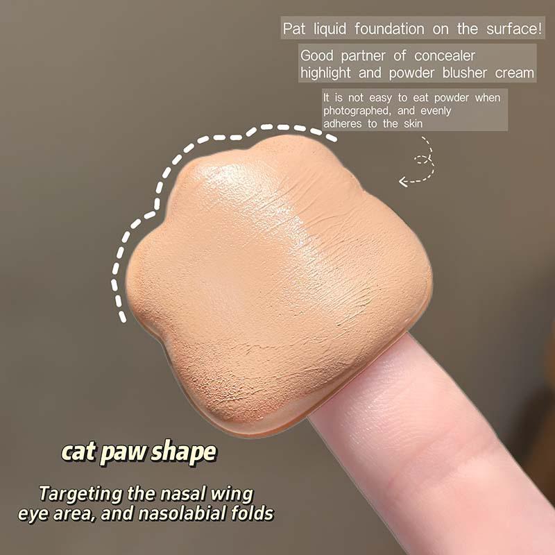 Set di 4 Mini Puff per Trucco per Dita Uso Doppio Asciutto e Bagnato Spugne Morbide per Fondotinta Cushion Applicatore Cosmetico Strumenti per Trucco