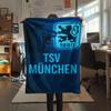 1PC TSV 1860 Munich Patterned Flannel Blanket Suitable For All Seasons for Home Decor Warmth and Comfort Gifts Holiday Present