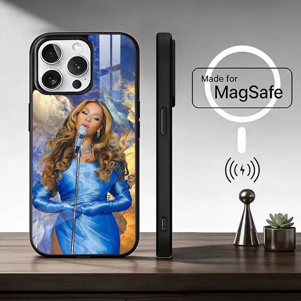 Singer B-Beyonce Phone Case For iPhone17,16,15,14,13,12,11 Plus,Pro Magnetic For Magsafe Wireless Charging