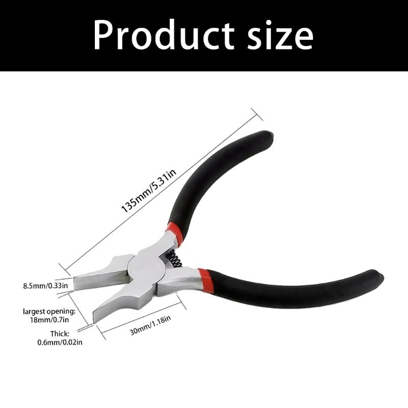Multifunctional Wide Jaw Pliers Jewelry Making Repair Tool for Delicate Metalworking and Hobbyist Applications