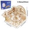3D Wooden Puzzle DIY Marble Run Building Model Kit STEM Educational Construction Toys for Kids Adults Teens Boys Girls Gifts