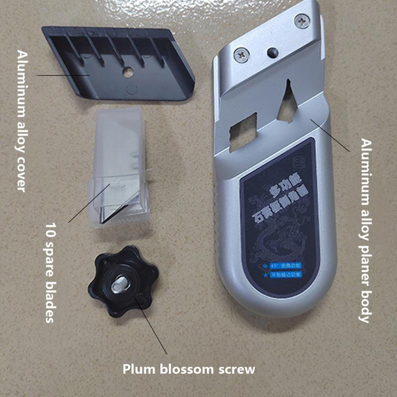 Gypsum Board V-Shaped Chamfer Bevel Double Groove 45 Degree Trimming Tool Board Planer Manual Gypsum Right Angle Tool Woodworkin