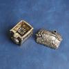 Antique Brass Cottage Sandalwood Incense Burner Creative Desktop Ornament Thatched House Copper Sculpture Decoration Ol