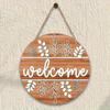 2D Round Wooden Wall Sign 8 Inch Flat Print Ornament Holiday Party Graduation Mother's Day Gift