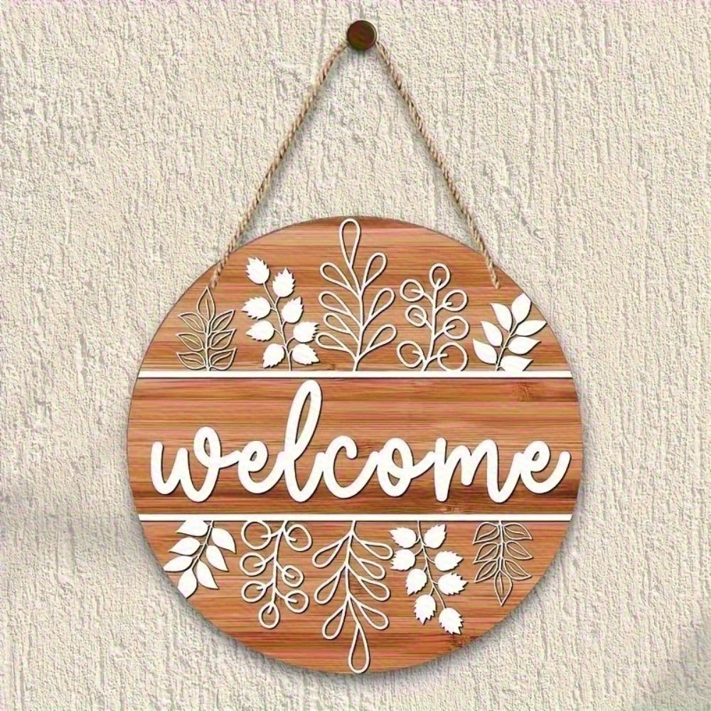2D Round Wooden Wall Sign 8 Inch Flat Print Ornament Holiday Party Graduation Mother's Day Gift