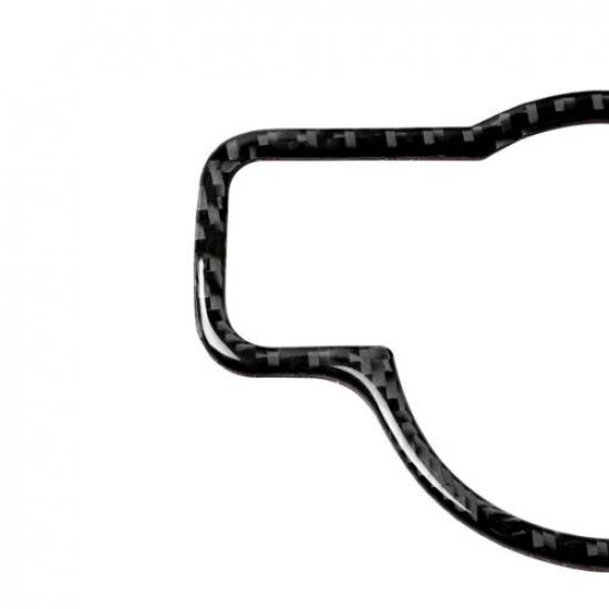 Carbon Fiber Headlight Button Cover Trim For Mercedes Benz CLA GLA GLE W204-i W