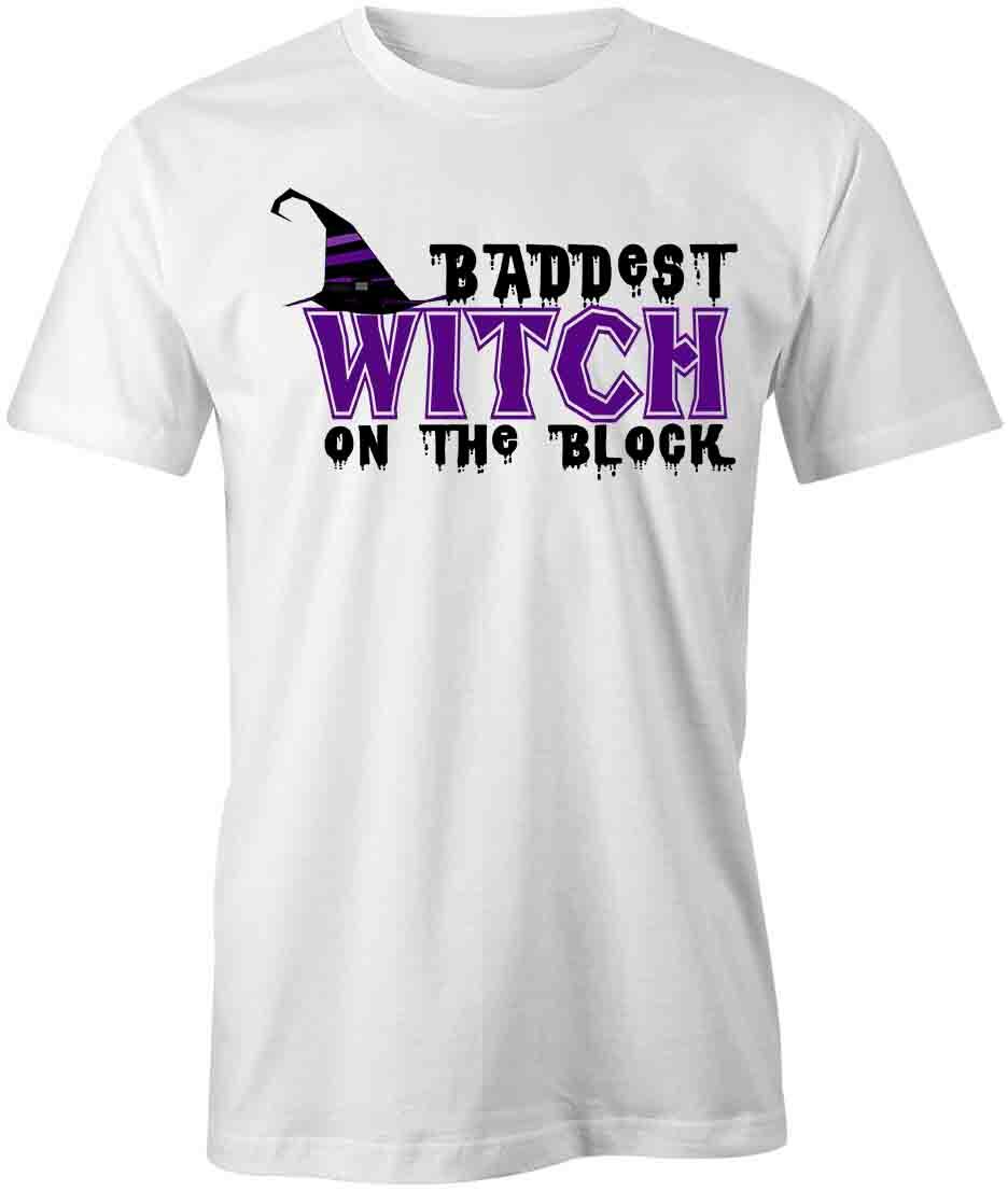 BADDEST WITCH TShirt Tee Short-Sleeved Cotton CLOTHING HALLOWEEN S1WCA208 L