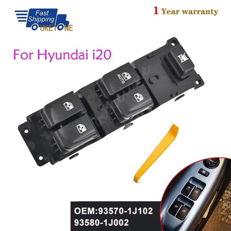 93570-1J102 935701J102 For 2008 2009 2010 2011 2012 2013 2014 2015 Hyundai i20 Front Left Electric Power Lifter Window Switch