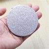Round & Square Folding Makeup Mirror in Shiny Silver, Portable PU Dual-Sided Mirror for Purse & Travel