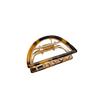 Elegant Korean Style Medium Acetate Half Circle Alloy Hair Claw Clip For Women