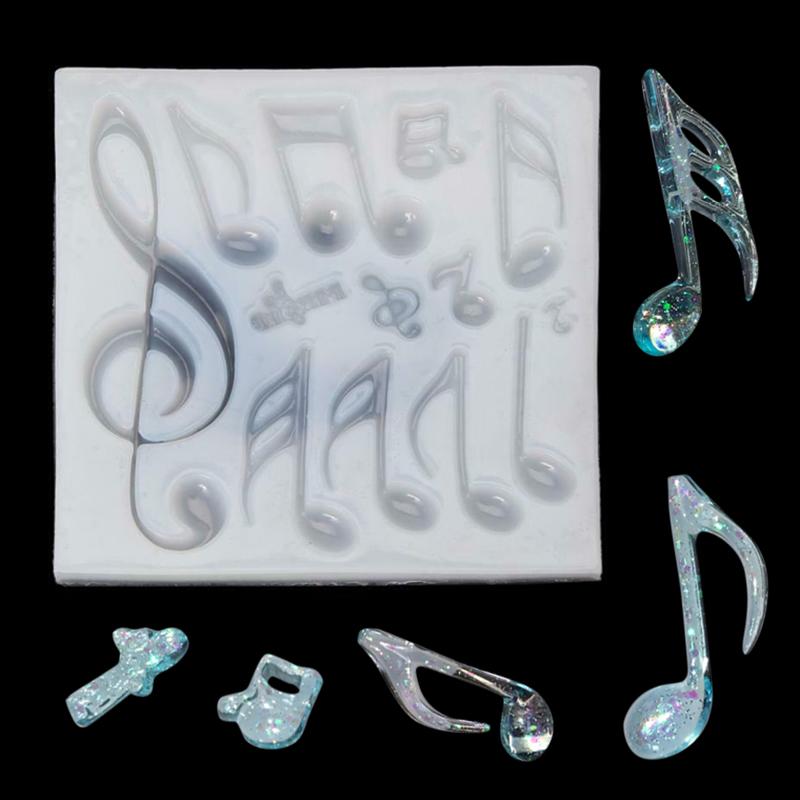 

PDTO 13Grids музыкальная нота силиконовая форма ювелирные изделия из смолы помадка торт DIY плесень инструменты