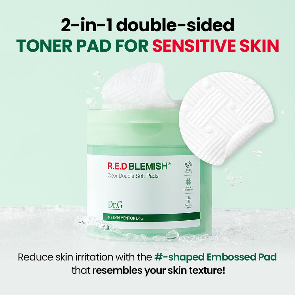 Dr.G RED Blemish Clear Double Soft Pads 60 Pads 180ml