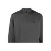 Polo Ralph Lauren Solid Logo Mock Neck Half-Zip Long Sleeve Sweater Men sweater Gray 710909883-003