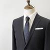 [Disney] Necktie (Three Circle Silhouette Check Pattern) Necktie D50036 Dark Blue x Yellow