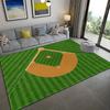 Baseball Field Design Carpet Easy to Clean Machine Washable Carpet Living Room Bedroom Playroom Carpet Home Decor