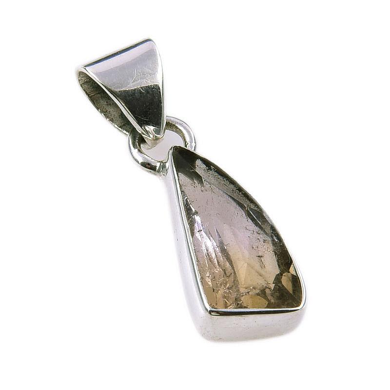 Natürlicher Ametrin 925 Sterlingsilber Schmuck Geschenk Schmuckanhänger 1'' y3M11