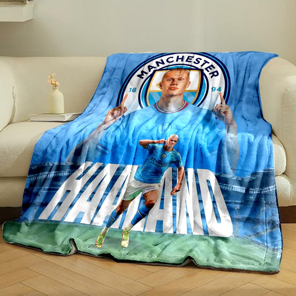 Manchester Haaland Designed Flannel blanket for bedroom, living room, sofa, and nap