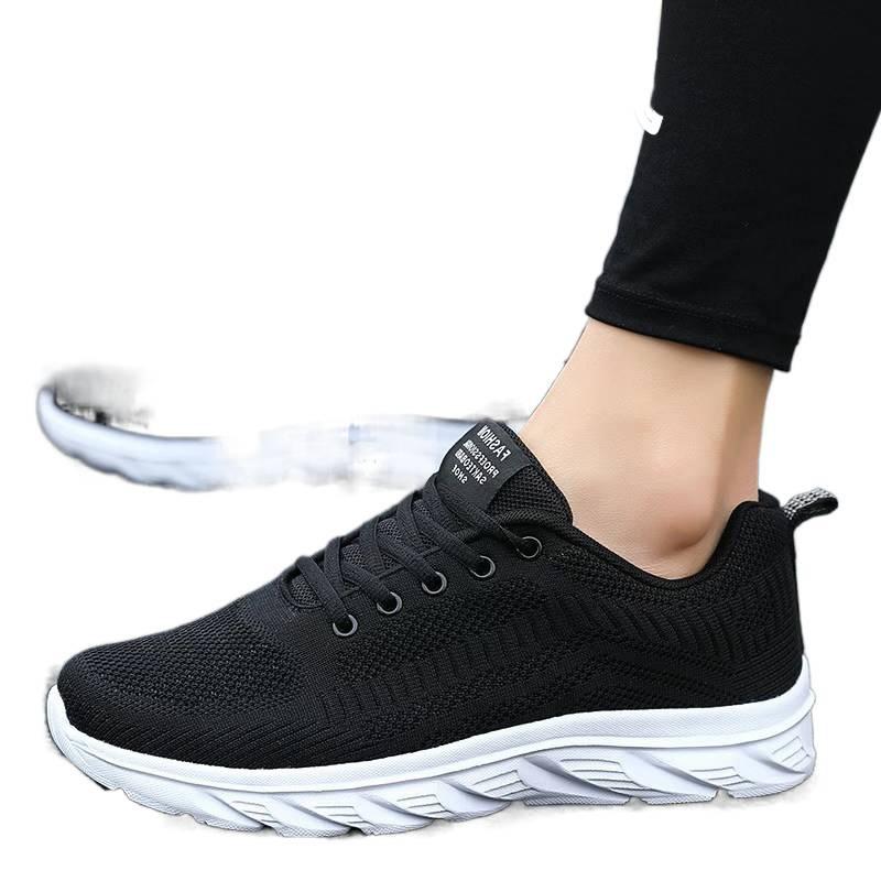 Summer new black mesh breathable sneakers soft-soled running shoes casual shoes
