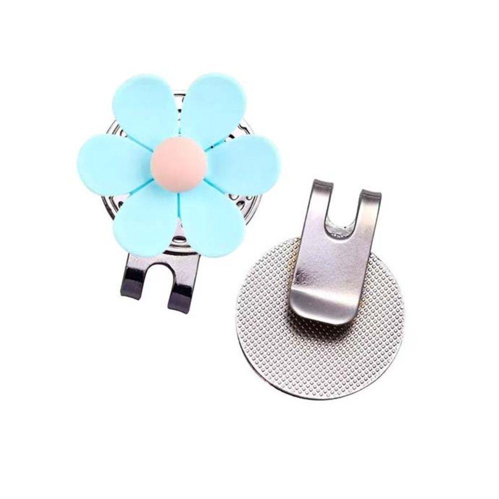 Flower Shaped Golf Ball Mark Magnetic Golf Hat Marker Sports Cap Golf Cap Clip  Jewelry Gift