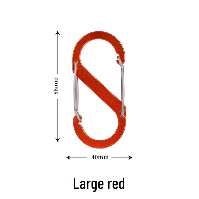 ZISIZ Outdoor Tactical Locking Spring Snap Hook Large