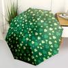 1pc Clover Pattern Automatic Opening/Closing Umbrella with Operation & Windproof Canopy - Folding Design, Holiday Gift yy260225109