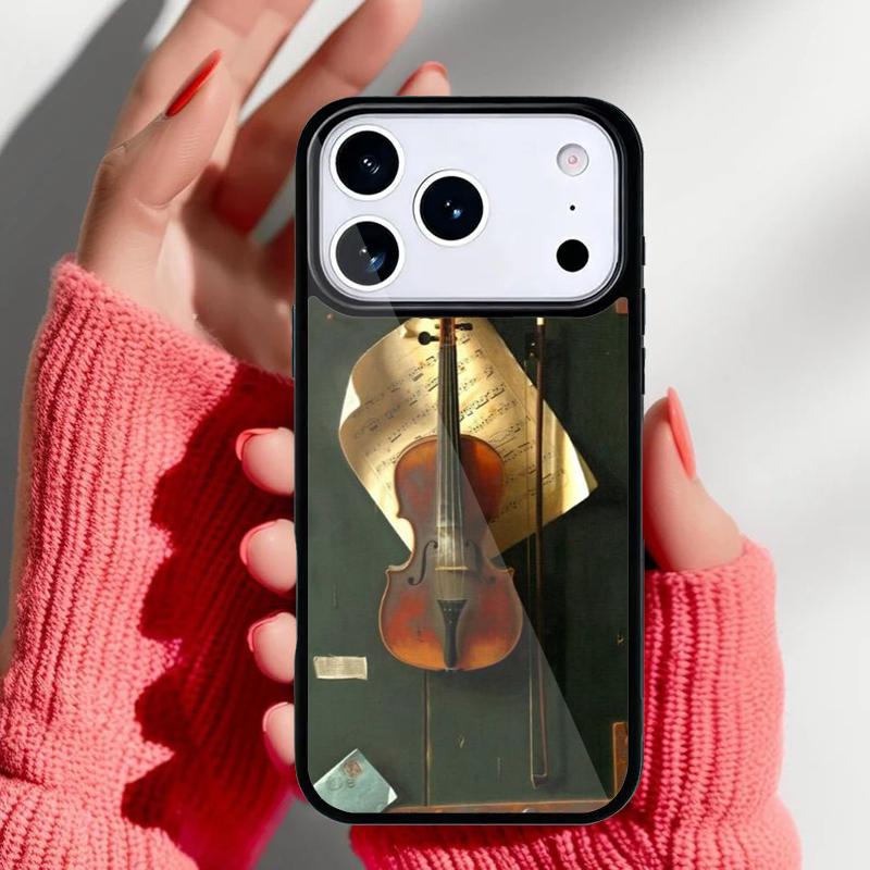 

Чехол для телефона со скрипкой и пианино для iPhone 17 Air 16e 15 14 13 Pro Max Задняя крышка для 12 11 Pro Coque iPhone 16 Pro Max