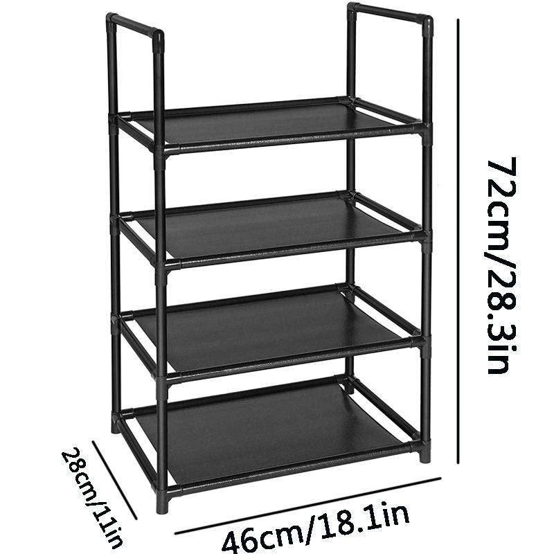 Dustproof Shoe Cabinet Dormitory Iron Shoe Cabinet Multi-layer Household Simple  Storage Rack Shoe Rack Foldable