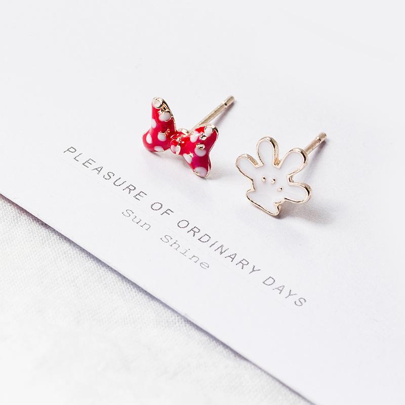 

Color Retention Oil Drop Cartoon Earrings, Animal Panda Fruit Ear Studs, Earrings Mixed Batch Trinkets Girls Free Shipping