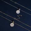 Elegant Moissanite Flower Necklace: 1 Carat 8 Hearts & Arrows Cut, Light Luxury Clavicle Chain, European & American Style.