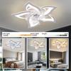 Smart Remote LED Ceiling Fan Light, 85-265V, Minimalist American Style for Bedroom