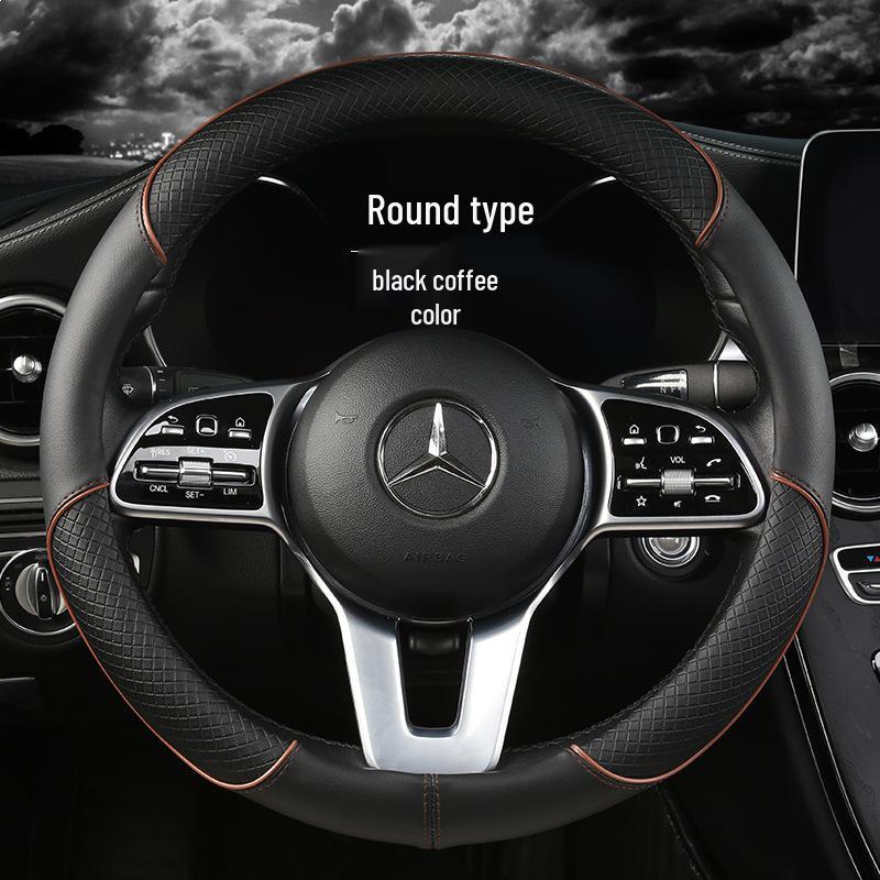 Custom All-Season Steering Wheel Cover for Volkswagen Sagitar/Lavida/Magotan and Ford Focus/Mondeo