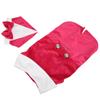 Dog Suit Soft Hook and Loop Closure Stylish Pet Formal Clothes with Bow Tie for Wedding Party Daily Rose Red
