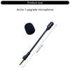 Detachable 3.5mm Boom Microphone for Steelseries Arctis1 Gaming Headsets Foam Covered Microphone Easy To Install