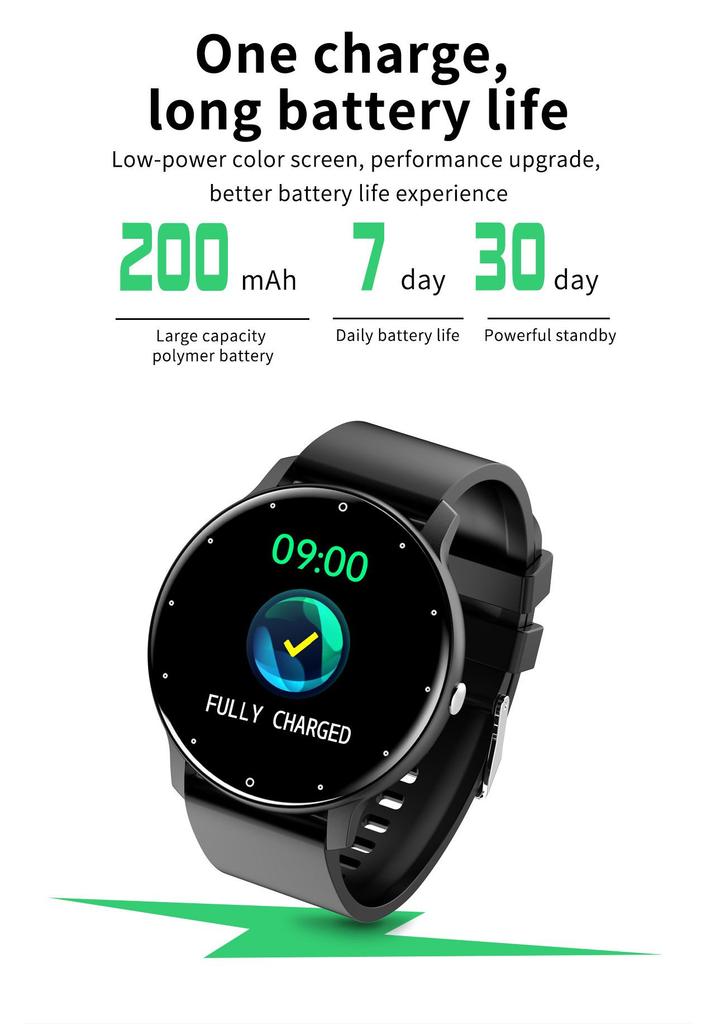 ZL02 Smart Sports Watch: Heart Rate, Blood Pressure, Sleep Monitoring, Bluetooth Calls, Remote Photography, IP67 Waterproof