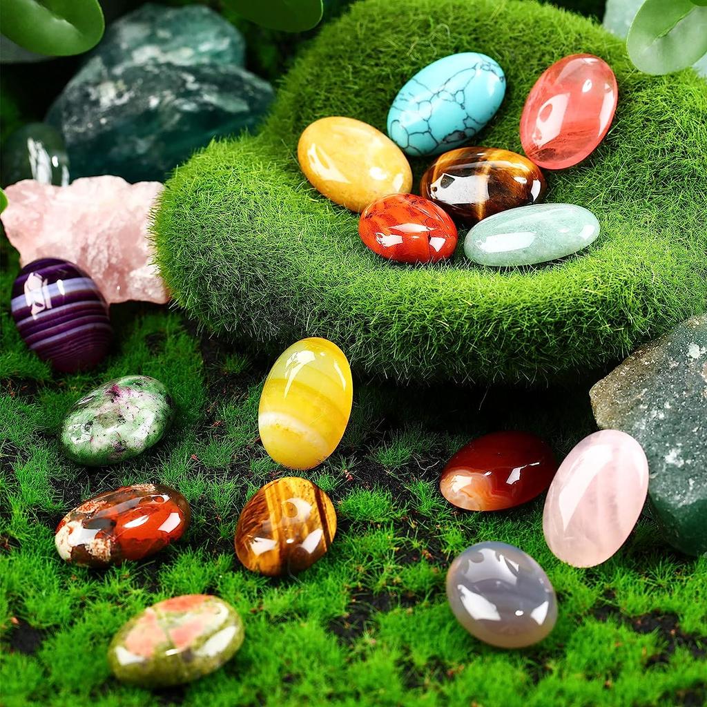Cabochons Stone Oval Natural Loose Gemstone Charms Healing Crystal Stone Cabochons for Jewelry