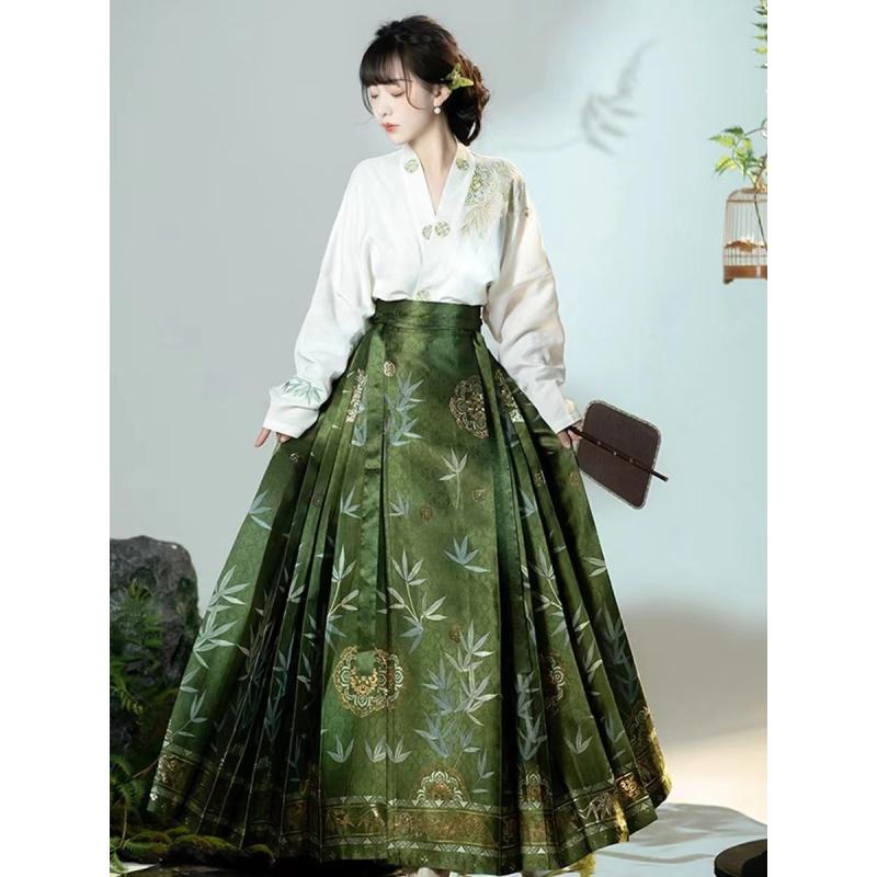 Chinese Ming Dynasty Style Hanfu Women's Clothes Set Improved Hanfu