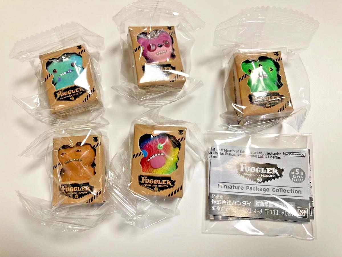 Fuggler Miniature Package Collection Complete Set 5 Gashapon Capsule BANDAI