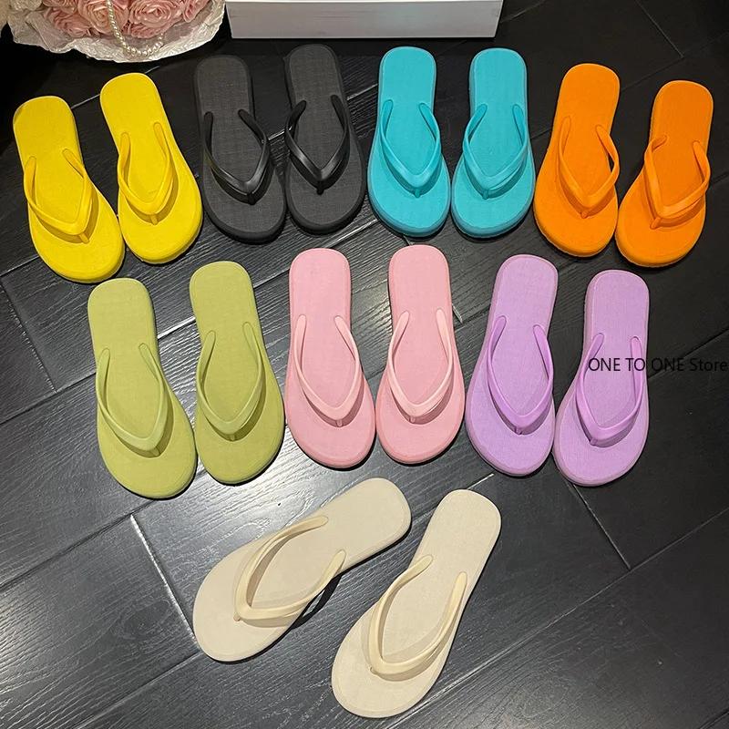 Fashion Summer Flip-flops Women'S Slippers Flat Sandals Home Color EVA Lightweight Shoes For Women Casual Slippers Drop Shipping 2025