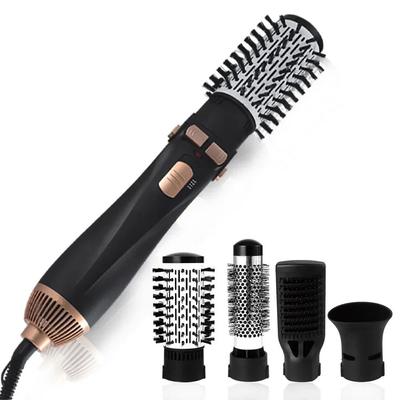 Air Brush Vyměnitelný vysoušeč vlasů Hřeben na vlasy se 4 hlavami Jednostupňový foukač Silný vítr Elektrický žehlička Váleček Kulma Stylingové nástroje