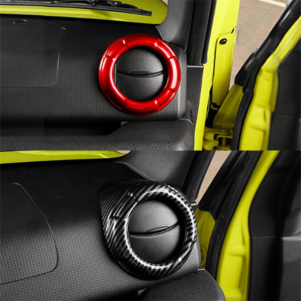 For Suzuki Jimny 2018-2025 Car Air Vent Trim Ring Anti-scratch Wear-resistant Interior Protector ABS Decoration Auto Accessories